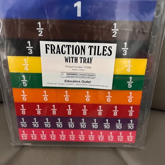 Fraction Tiles with tray, Teacher - Picture 1 of 5